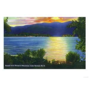  Lake George, New York   Sunset View of Prospect Mountain 