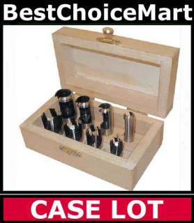 CASE LOT   20 SETS   8 PC Wood Plug Cutters/Box 40458  