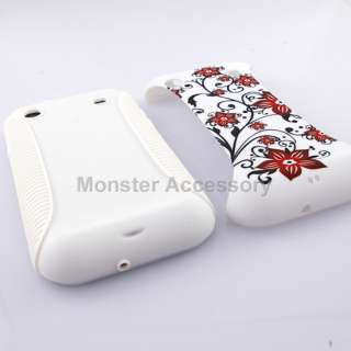   flowers dual flex hard gel case cover for samsung galaxy s 4g t mobile