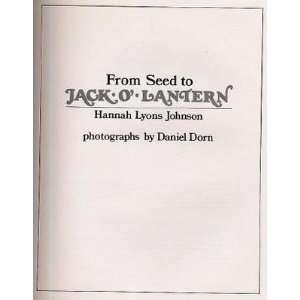   to Jack O Lantern double signed 1st Edition Hannah Johnson Daniel Dorn