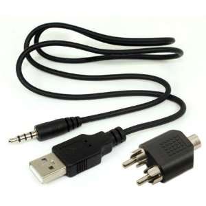 DB Tech USB Audio Grabber Cable with Software   Audio to  Recorder 