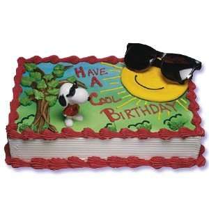  Peanuts Joe Cool Party Cake Topper Set: Toys & Games