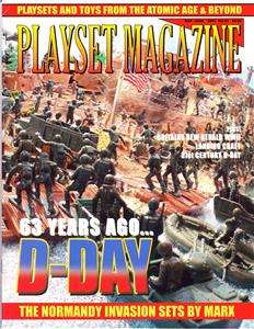 PLAYSET MAGAZINE Issue #33 D DAY PLAYSETS MARX HERALD PLASTIC FIGURE 