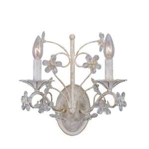  Abbie Collection Hand Cut Crystal Wall Sconce SIZE W12 X 