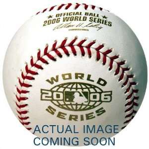 David Eckstein Autographed Baseball  Details: 2006 World Series 
