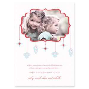  Retro Ornaments Holiday Cards