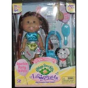  Cabbage Patch Kids Lil Sprouts Sparkle Party N Pets 