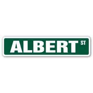  ALBERT Street Sign name kids childrens room door bedroom 