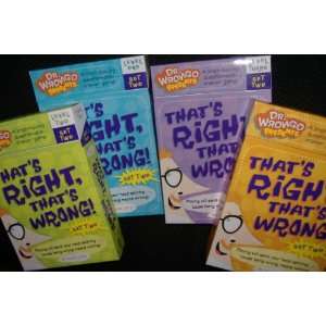   : Dr Wrongo Presents Thats Right, Thats Wrong Set Two: Toys & Games