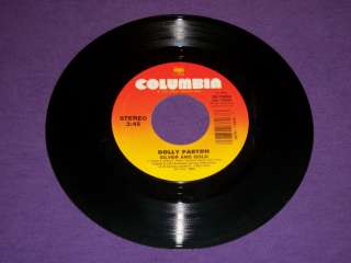Dolly Parton Silver And Gold   Runaway Feelin Rare 7 Vinyl 45 RPM 