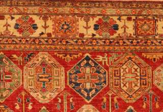 Handmade Oriental Rugs Kazak Vegetable Dyes 9 X 12  