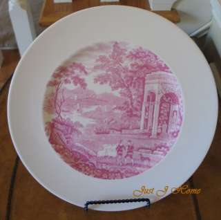 NEW Wedgwood Robert Dawson Pink Landscape Folly Plate  