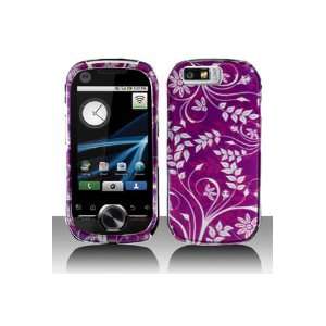    Motorola i1 Graphic Case   Purple Flower Cell Phones & Accessories