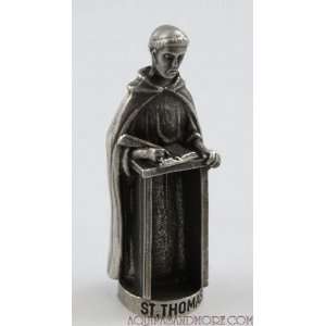  Thomas Aquinas 2 1 4in. Pewter Statue