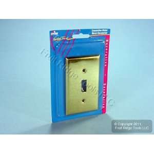  Leviton Polished Brass 1 Gang Toggle Switch Cover Wall Plate 