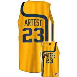  Nike Indiana Pacers #23 Ron Artest Gold Rewind Swingman 