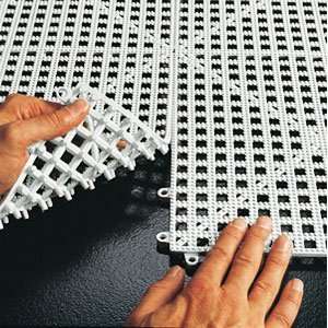  Dri Dek White Vinyl Interlocking Drainage Floor Tile 2 x 