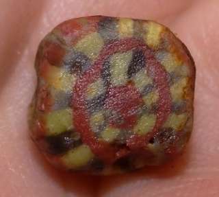 11mm Ancient Roman Mosaic Glass Bead, 1800+Years Old, #A6410  