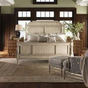  Lexington Twilight Bay Hathaway Panel Bedroom Set with Saddle Brown 