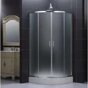  SECTOR Shower Enclosure Chrome Frosted Glass: Home 