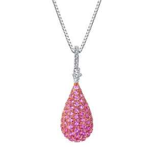  18K Rose Gold October Birth Stone Pink Sapphire And Round 
