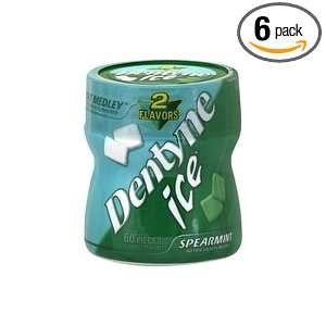 Dentyne Ice 2 Flavor Mint Medley & Spearmint Sugarless Gum 60 Pieces 