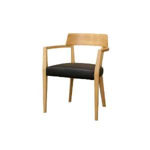  Baxton Studio Laine Modern Dining Chair with Black Seat 