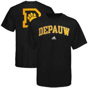 adidas DePauw Tigers Black Relentless T shirt (XX Large)  