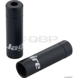  Jagwire 4.5mm Sealed Alloy End Caps, Black, Bottle of 50 