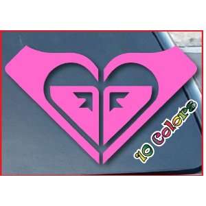 Roxy Logo Car Window Vinyl Decal Sticker 5 Wide (Color: Pink)