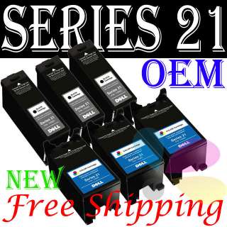 Dell Series 21 OEM Y498D Y499D GENUINE ink cartridges  