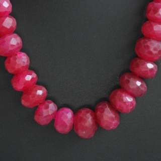 BUYERS MOST DEMANDED 820.00 CTS NATURAL FACETED RED RUBY BEADS 