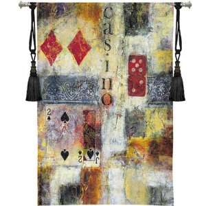 Casino Abstract by Jane Bellows   Wall Tapestry 