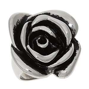  316l Stainless Steel Rose Ring, Size 10 Jewelry