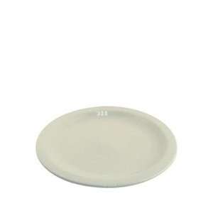 Narrow Rim White Ceramic Plate (07 1307):  Kitchen 