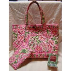 Vera Bradley Pedal Pink Purse with check book cover & mirror and photo 