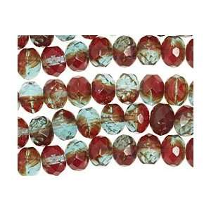   Muddy Waters Fire Polished Rondelle 6x9mm Beads: Arts, Crafts & Sewing