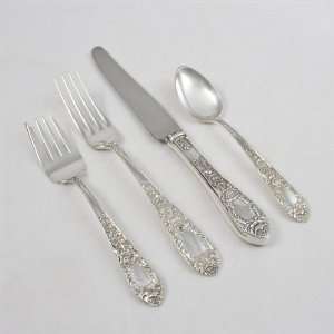 Rose by Kirk, Sterling 4 PC Setting, Luncheon Size, French Blade 