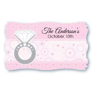   of 8 Bridal Shower Personalized Name Tag Sticker Labels: Toys & Games