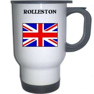  UK/England   ROLLESTON White Stainless Steel Mug 