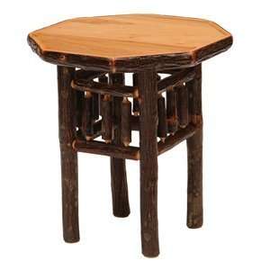   Lodge 84053 Hickory Octagon End Table 