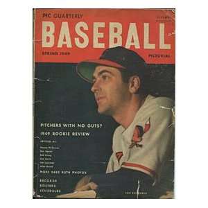  Lou Boudreau 1949 Baseball Pictorial Magazine Sports 