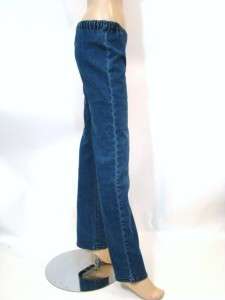 NEW Diane Gilman DG2 Blue Denim Boot Cut Stretch Waist Designer Jeans 