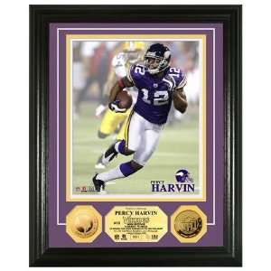   Vikings Percy Harvin 24KT Gold Coin Photo Mint