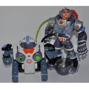  Fisher Price Rescue Heroes   Robotz Lift Off and C.D. Moon 