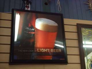 Michelob Light up sign box nice shape beer breweriana  