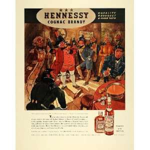  1940 Ad Hennessy Cognac Brandy Alcohol Liquor Dickens 