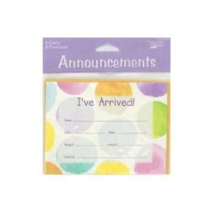  baby me 8 count announcement cards envelopes   Pack of 24 