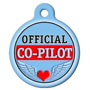  Dog Tag Art Custom Pet ID Tag for Dogs   Official Co Pilot   Small 