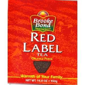 Brooke Bond Red Label Tea Orange Pekoe 15.8 Oz:  Grocery 